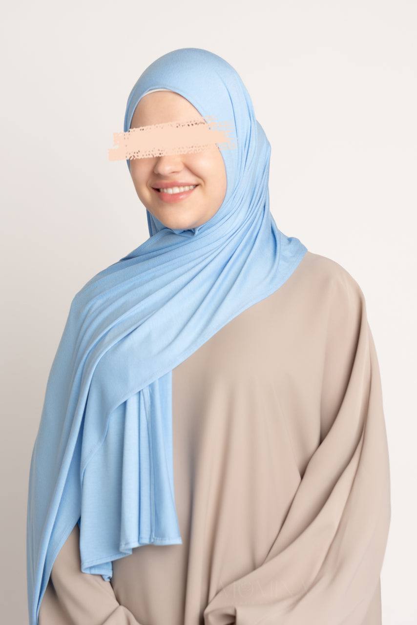 Premium Jersey Hijab - Powder Blue - Momina Hijabs & Modestwear