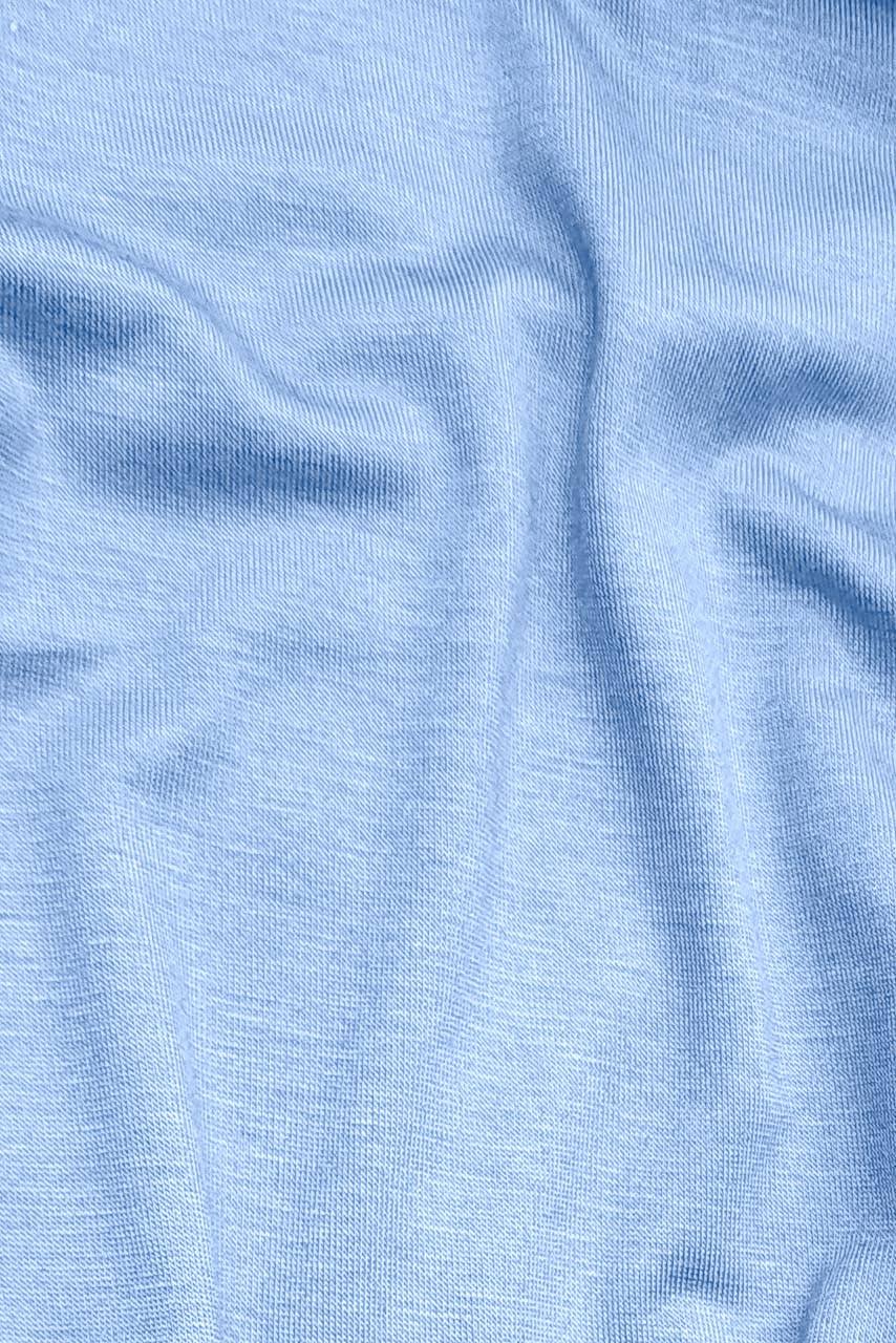 Fabric close up image of a Powder Blue Jersey Hijab by Momina Hijabs