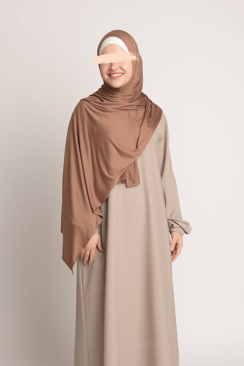 Premium Maxi Jersey Hijab - Chestnut - Momina Hijabs & Modestwear