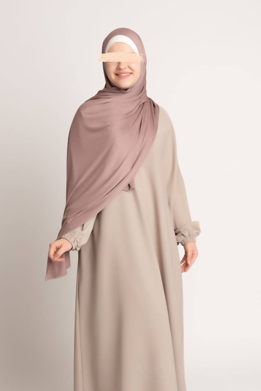 Premium Maxi Jersey Hijab - Mocha - Momina Hijabs & Modestwear