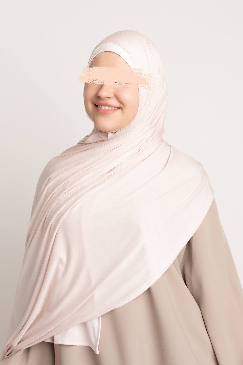 Premium Maxi Jersey Hijab - Pink Pearl | Momina Hijabs