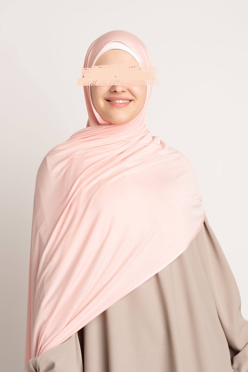 Premium Maxi Jersey Hijab - Rose Quartz - Momina Hijabs & Modestwear