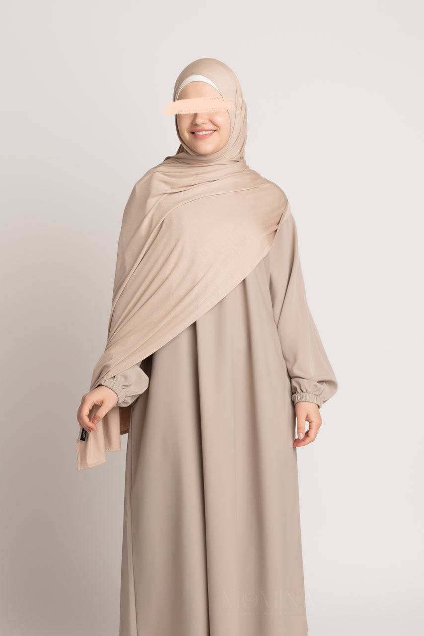 Premium Maxi Jersey Hijab - Sand - Momina Hijabs & Modestwear