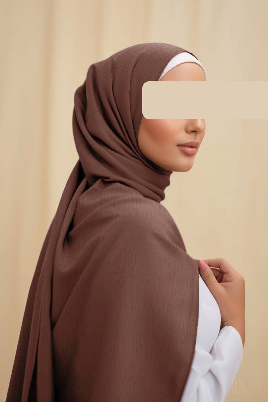 Premium Rayon Hijab - Mocha Brown - Momina Hijabs & Modestwear™