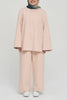 A video of the Raha Lounge Set in Vanilla by Momina Hijabs