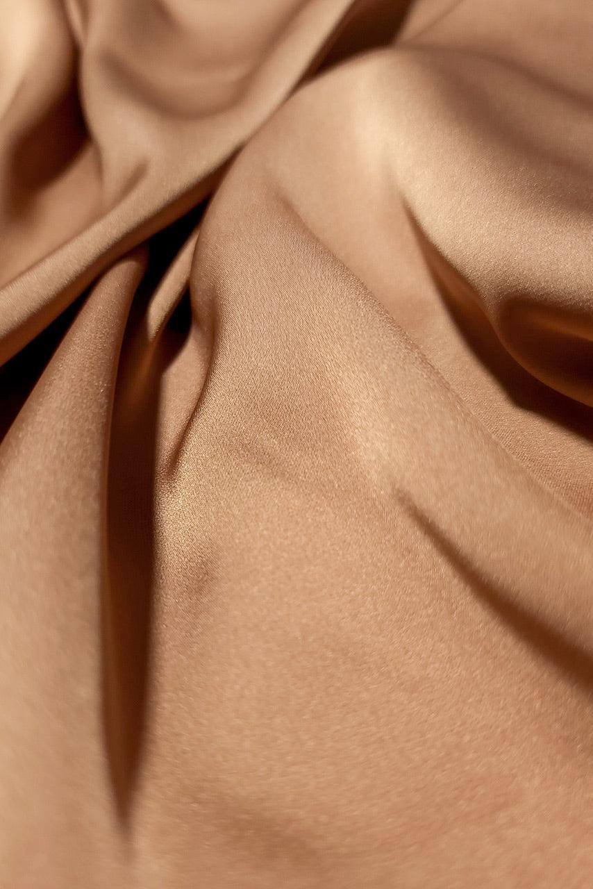 Silk Satin Hijab - Sunburst - Detail