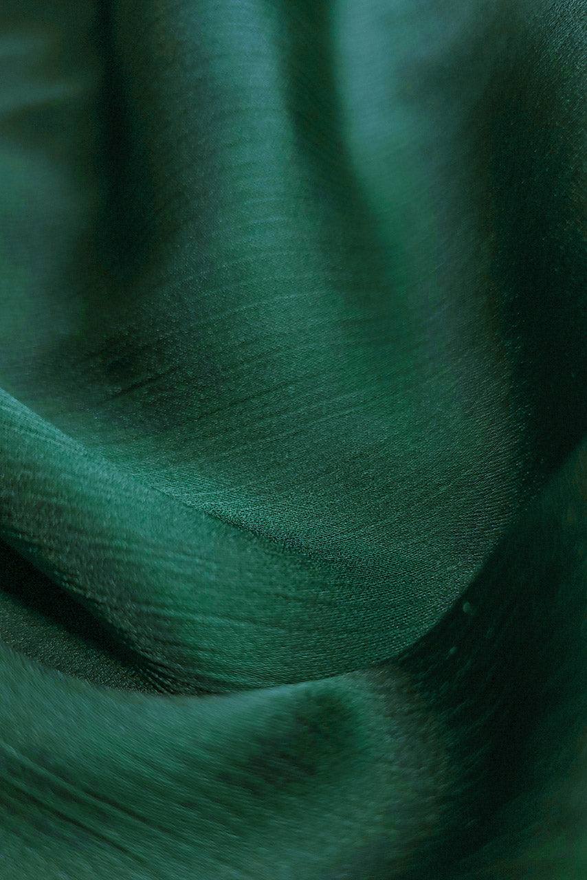 Silk Satin Crinkle Hijab - Jade - Momina Modestwear