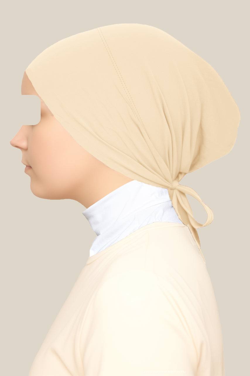 Nude Tieback Hijab Undercap by Momina Hijabs